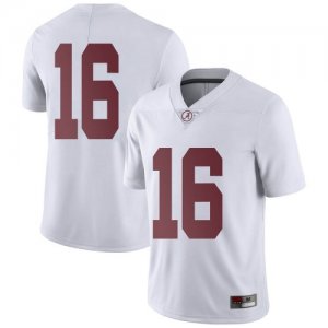 Men's Alabama Crimson Tide #16 Drew Sanders White Limited NCAA College Football Jersey 2403XRKT2